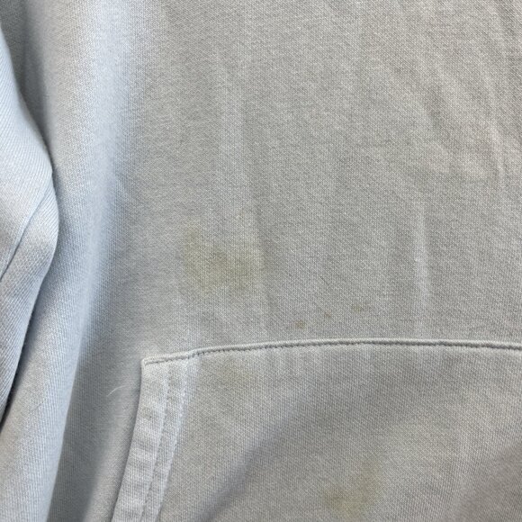 The North Face Pullover Hoodie Baby Blue Box Logo Wom Sz M Outdoor Hike Read - Picture 11 of 15